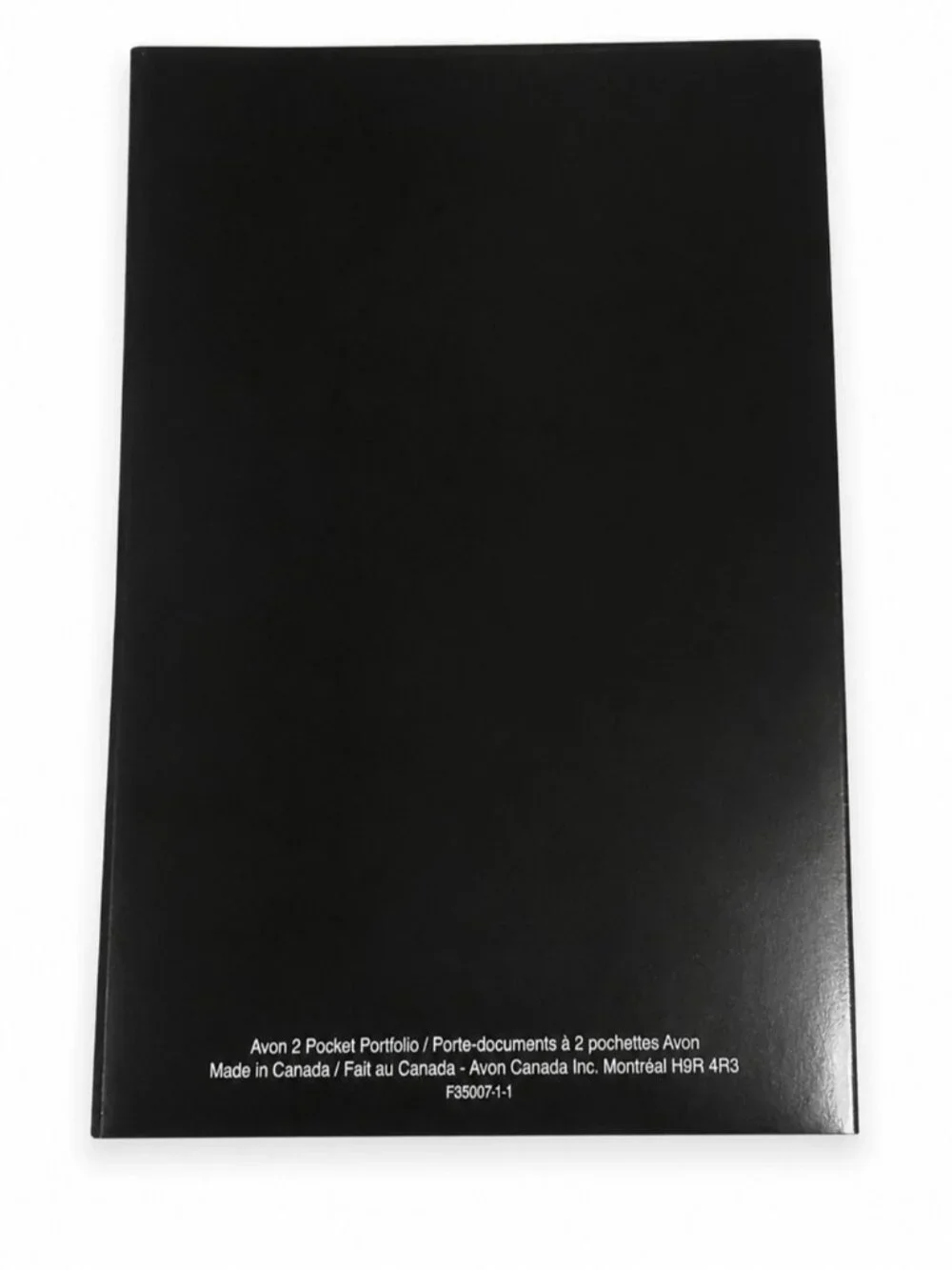 Vintage Avon 2 Pocket Portfolio Black Lip Print Retro Y2K Office Folder Supplies